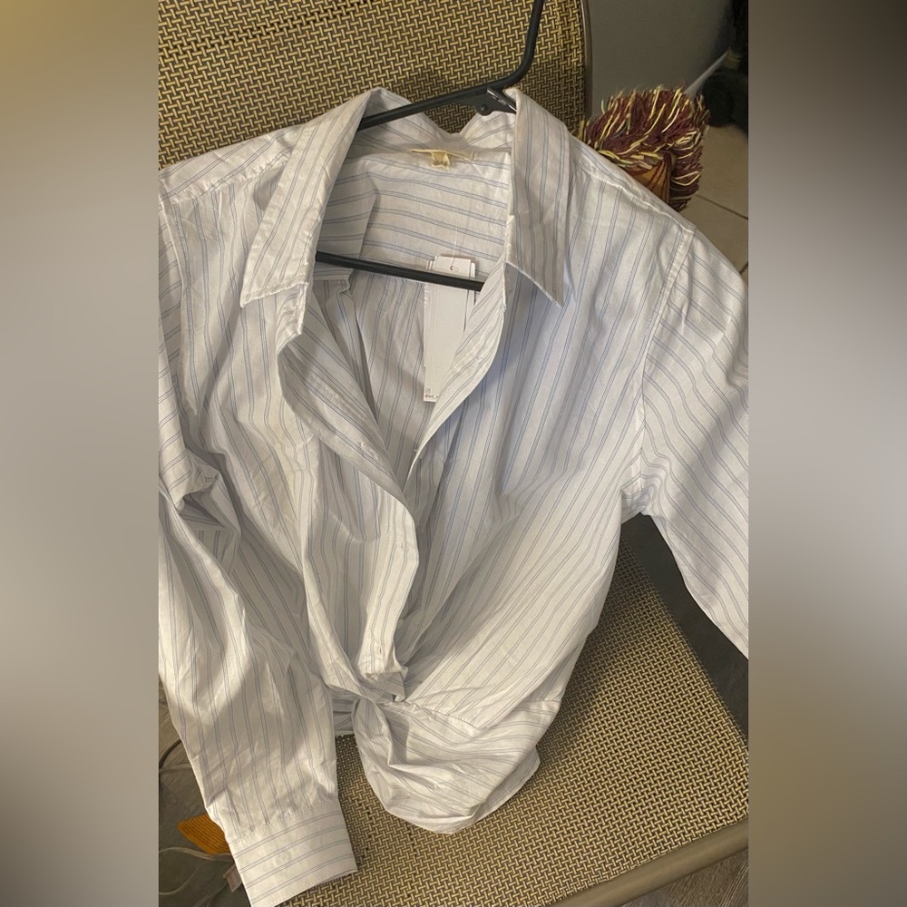 Medium stripe white shirt